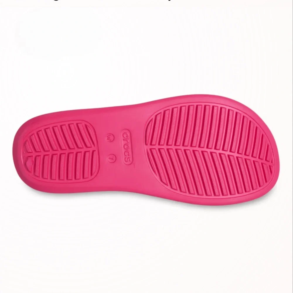 NWT - Crocs Getaway Platform Toe Loop Dragon Fruit Women’s Size 9. - Picture 6 of 10